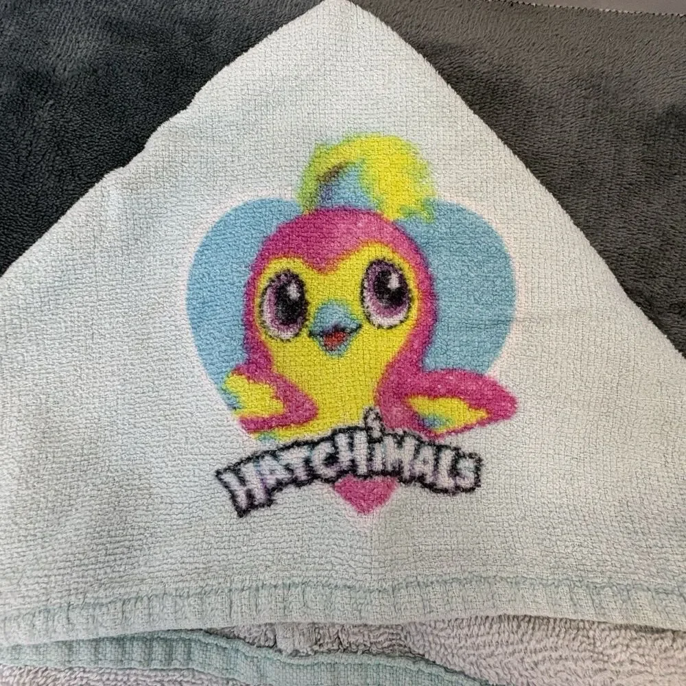 Hatchimals Hooded Towel Kids bath towel 22x51 cotton